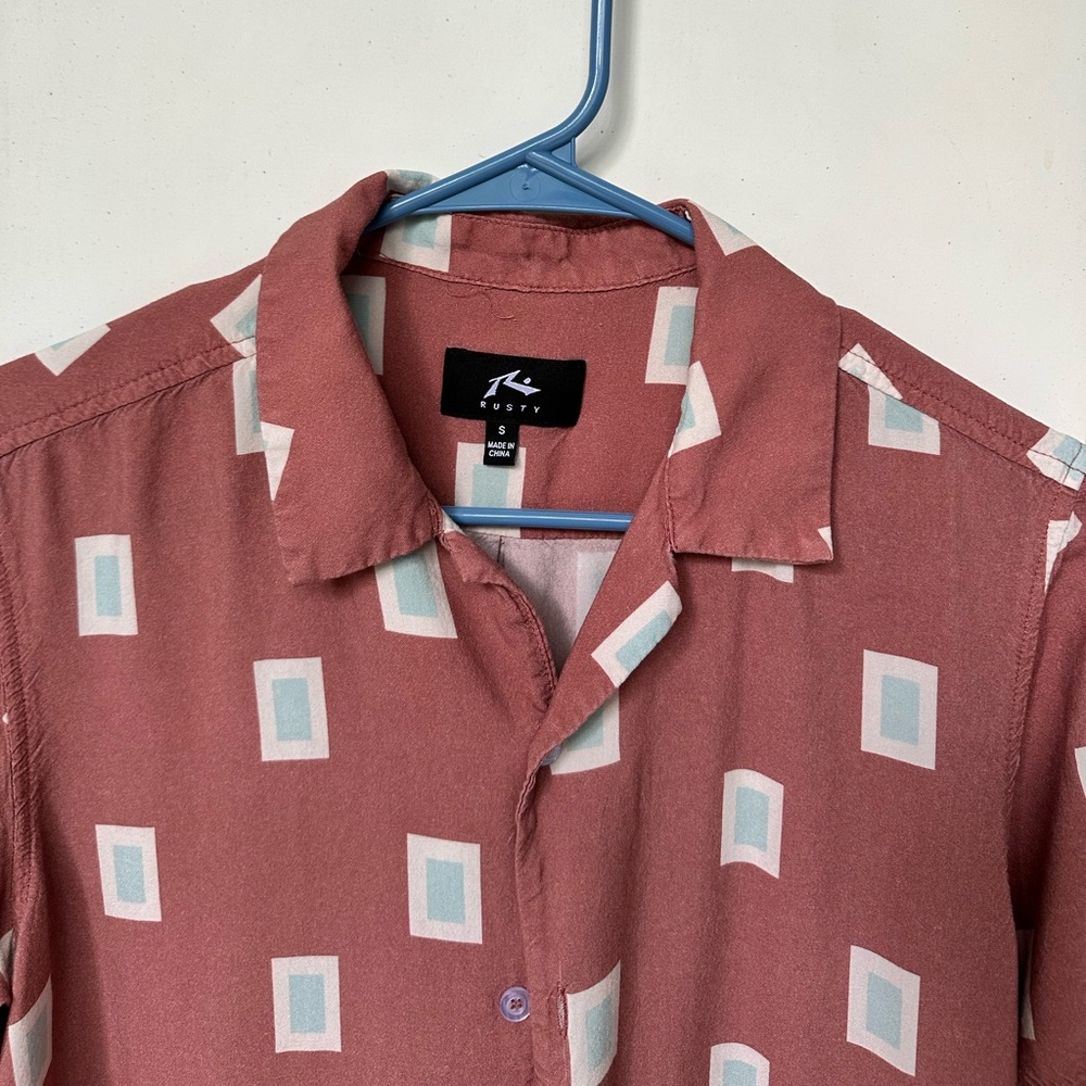 Rusty Pink/Patterned Shirt - Picture 2 of 3